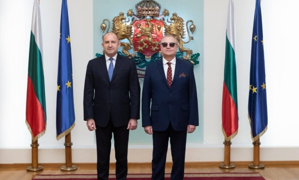 Ambassador Žurauskas presented his letters of credence to the President of Bulgaria