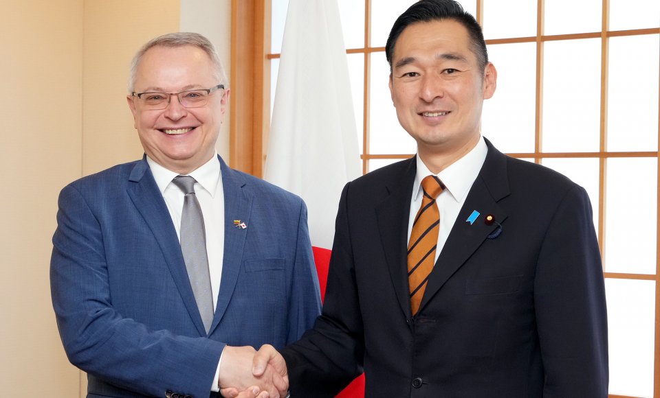 Viceministras E. Meilūnas vizito Japonijoje metu: „Privalome tęsti paramą Ukrainai ir siekti jos pergalės“
