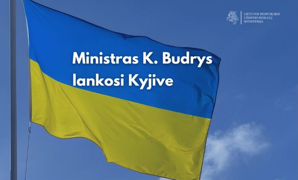 Ministras K. Budrys su vizitu lankosi Kyjive