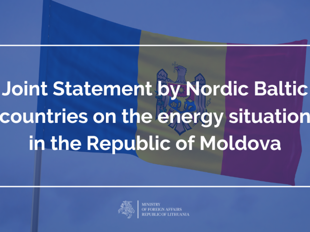 Joint Statement by Nordic Baltic countries on the energy situation in ...