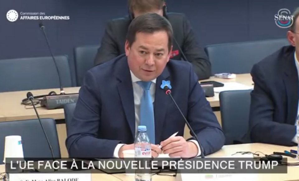 Ambasadorius A. Pranckevičius dalyvavo Prancūzijos Senato diskusijoje „ES D. Trumpo prezidentavimo kontekste“