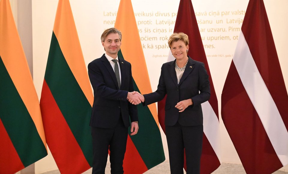  K. Budrys spotkał się z minister spraw zagranicznych Łotwy