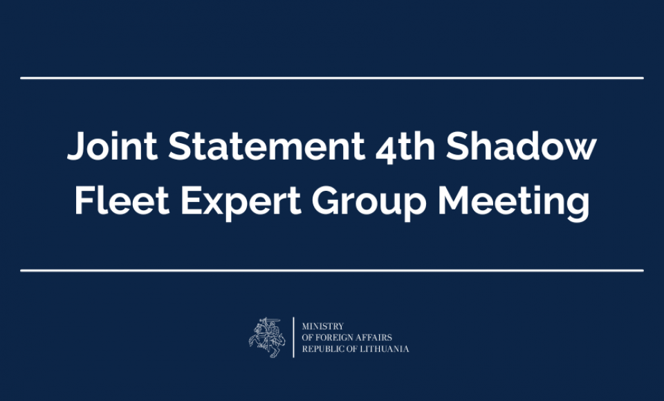 Joint Statement 4th Shadow Fleet Expert Group Meeting 19–20 February 2025