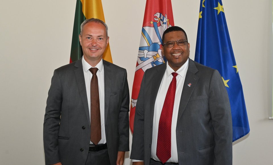 Vice-Minister Pranevičius bids farewell to outgoing Namibian ambassador