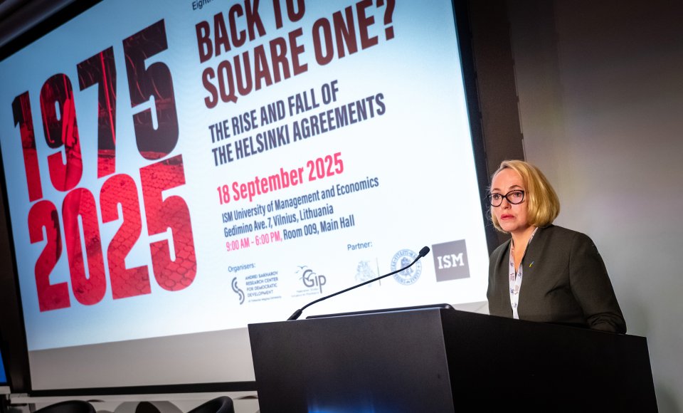 Vice-Minister G. Grigaitė-Daugirdė: Russia’s war of aggression – a test of the principles of the Helsinki Declaration