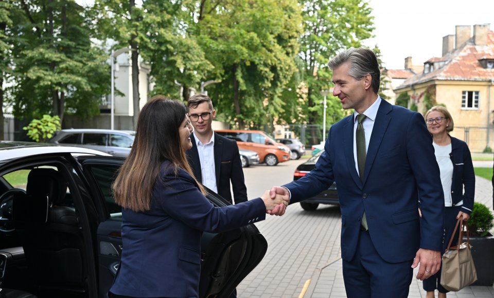 Foreign Minister Budrys met with Palestinian Foreign Minister in Vilnius