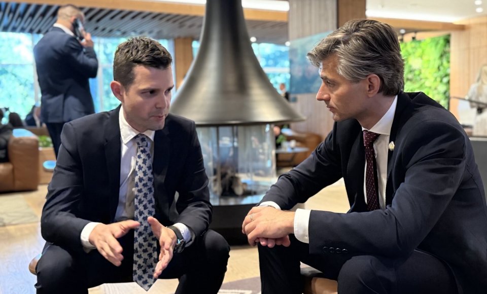 Kęstutis Budrys a rencontré le ministre des Affaires étrangères de Macédoine du Nord