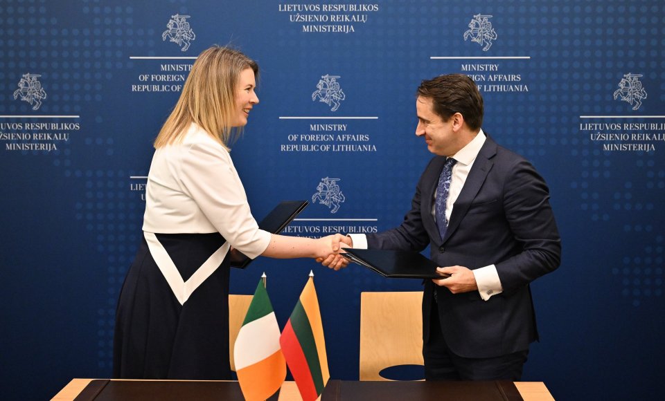 Lietuva ir Airija stiprina partnerystę Ukrainos atstatymui