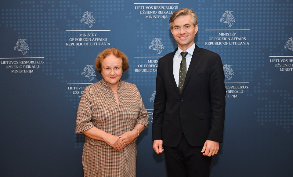Budrys meets with European Court of Auditors member Andrikienė