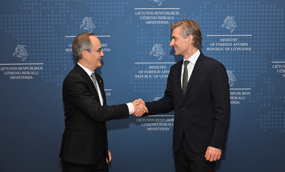 Minister Budrys meets with the new Ambassador of Spain to Lithuania