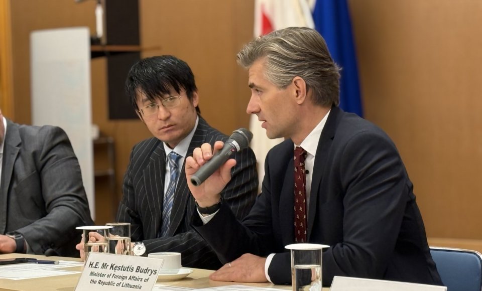 K. Budrys Tokijuje: Europos bei Indijos ir Ramiojo vandenynų regiono saugumas yra neatsiejamas