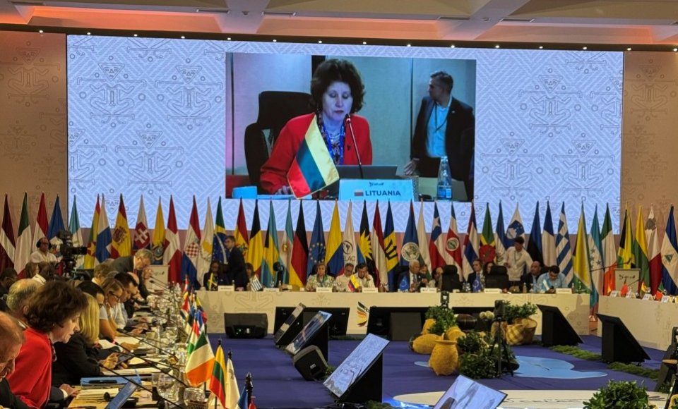 The Vice-Minister Audra Plepytė attends the 4th EU-CELAC summit
