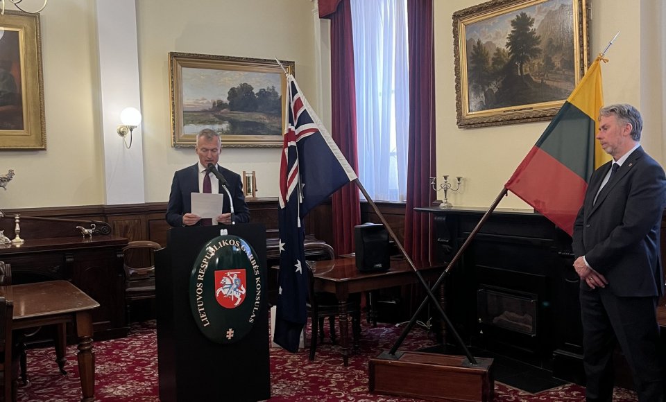 Australijoje atidarytas septintasis Lietuvos garbės konsulatas