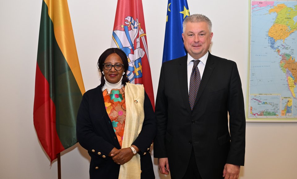 In a meeting with the Ambassador of Uganda, Vice-Minister Vidmantas Verbickas discussed the strengthening of bilateral relations and the development of partnership