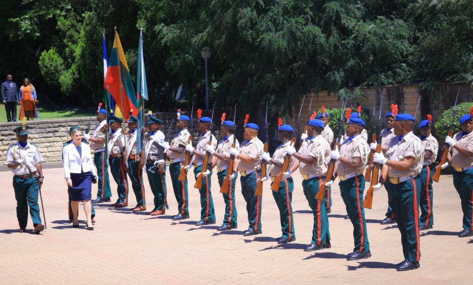 Lithuanian Ambassador presents credentials to His Majesty King Letsie III of Lesotho