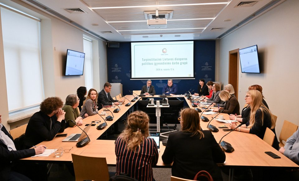 Stiprinamas ryšys su diaspora: darbo grupėje pritarta naujam veiksmų plano projektui