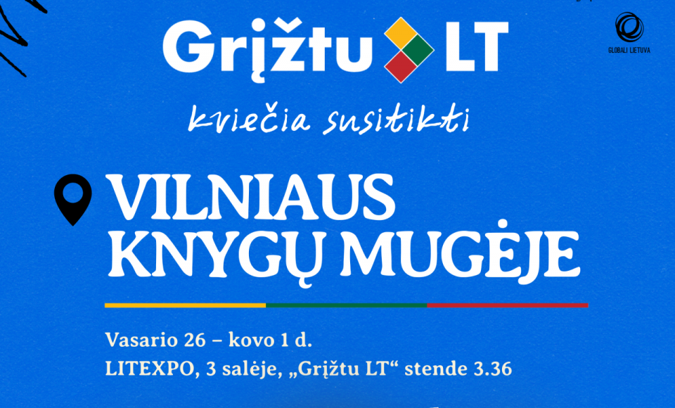 „Grįžtu LT“ – Vilniaus knygų mugėje