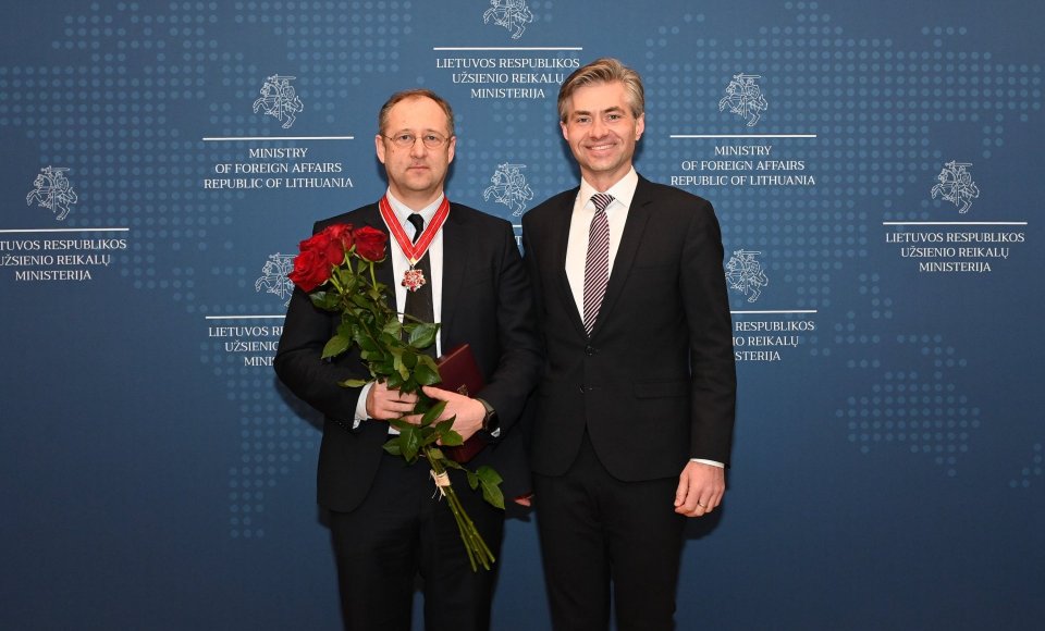 Simonas Šatūnas awarded Lithuania's Diplomacy Star