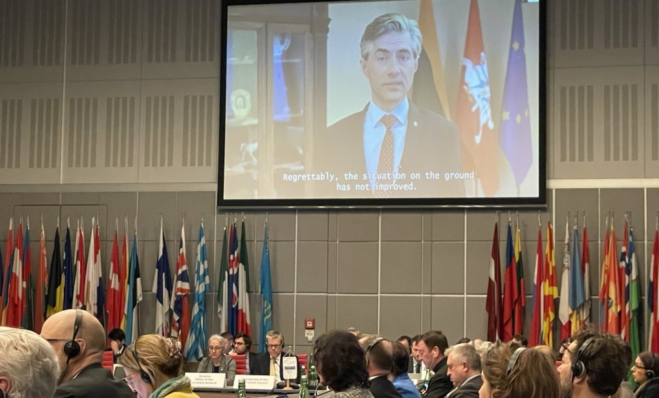 Budrys at the OSCE: By continuing its aggression against Ukraine, Russia continues blatantly...