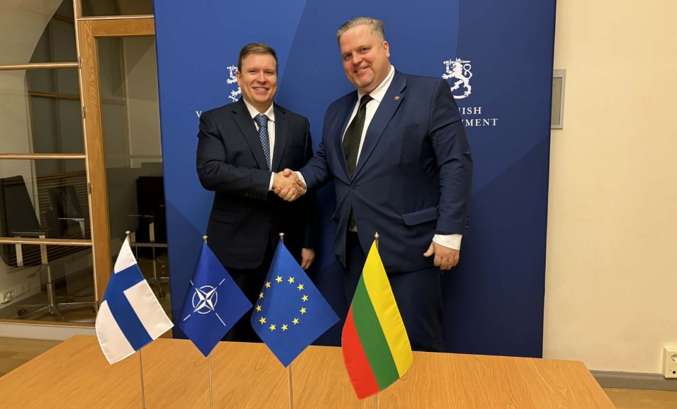 Vice-Minister Valys in Finland: We are interested in developing bilateral and regional cooperation