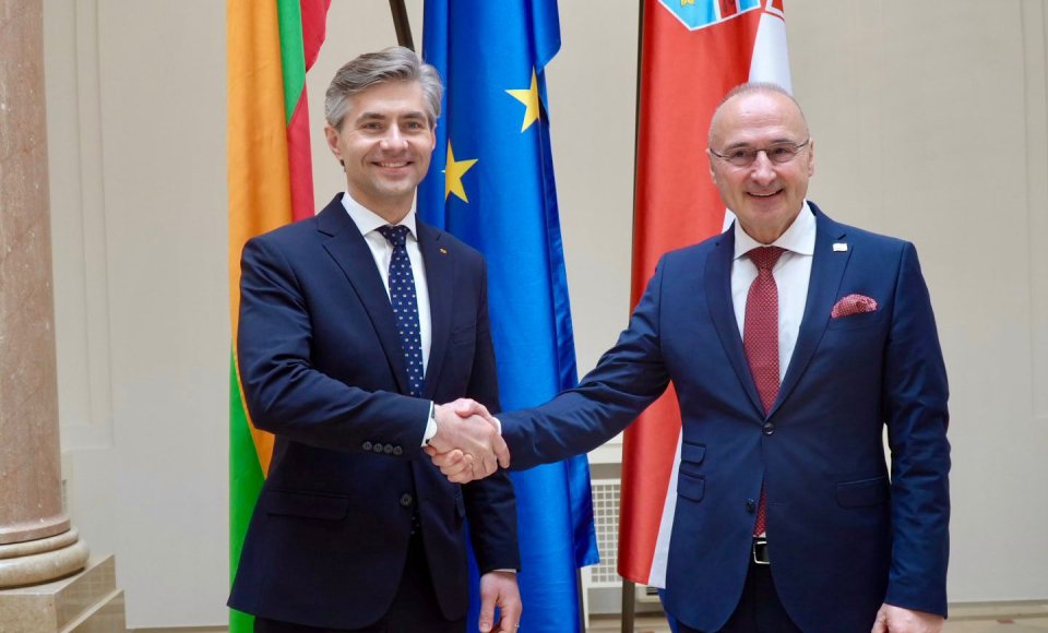 K. Budrys Zagrebe susitiko su Kroatijos užsienio reikalų ministru