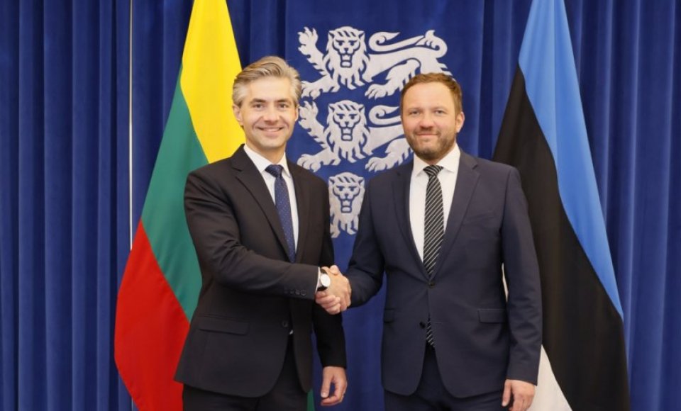 Budrys meets with Estonian Foreign Minister in Tallinn