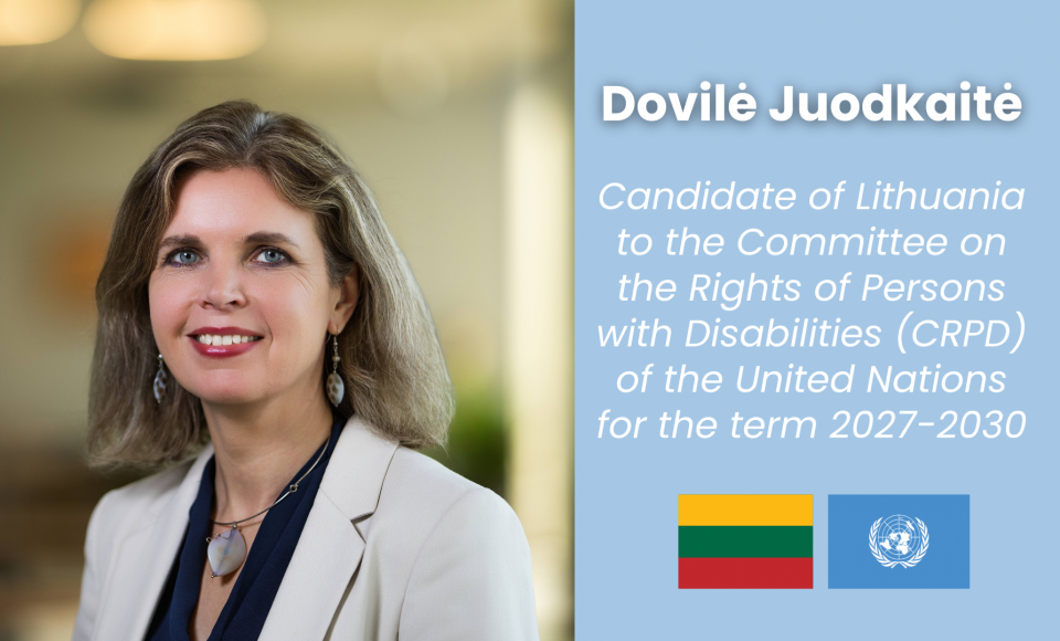 Strengthening human rights leadership: Lithuania‘s nominee Dovilė Juodkaitė for the UN Committee...