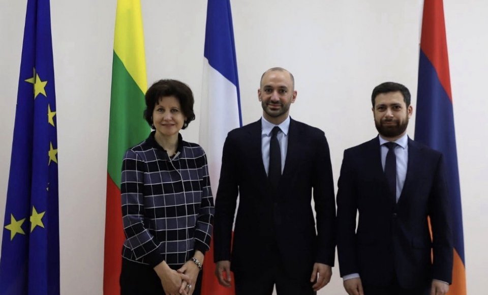 Bendro Lietuvos ir Prancūzijos atstovų vizito metu išreikšta parama Armėnijos europinėms aspiracijoms