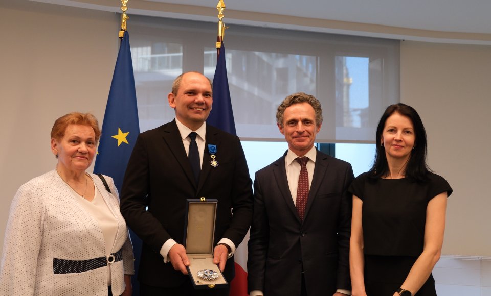 L’ambassadeur Nerijus Aleksiejūnas décoré par la France pour sa contribution exceptionnelle aux relations bilatérales