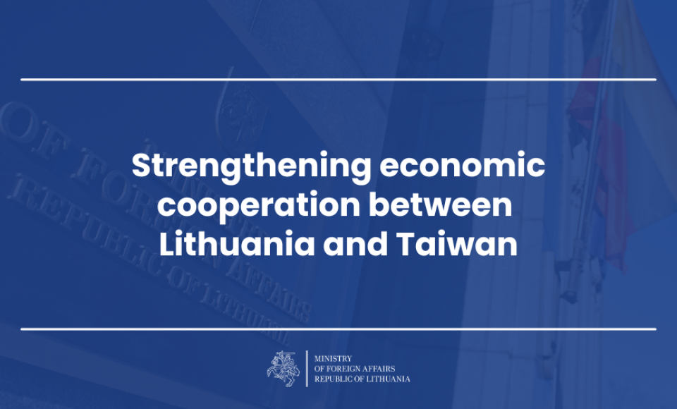 Strengthening economic cooperation between Lithuania and Taiwan