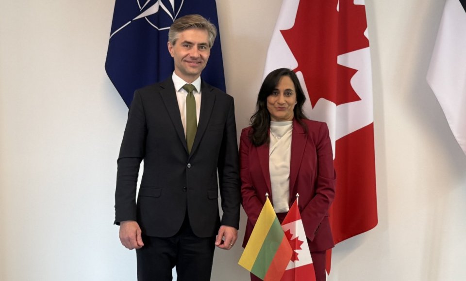 Meeting of Budrys with the Canadian Foreign Minister focuses on security, countering hybrid...
