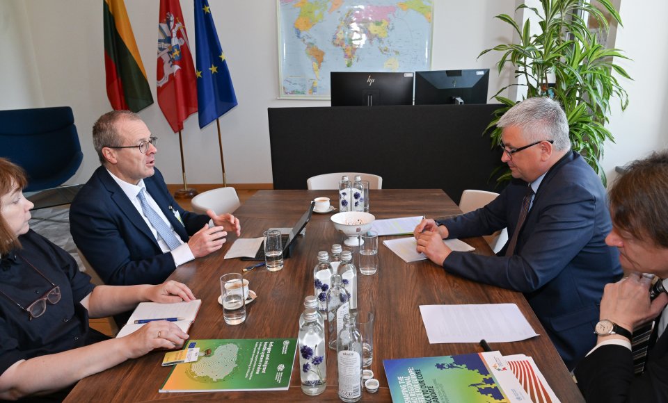 Vice-Minister Verbickas discussed current issues related to the activities and reforms of the organization with a WHO representative