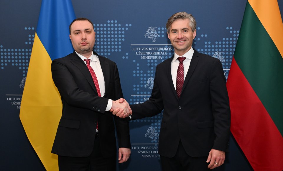 K. Budrys Vilniuje susitikęs su K. Budanovu: Ukrainos saugumas yra visos Europos saugumo klausimas