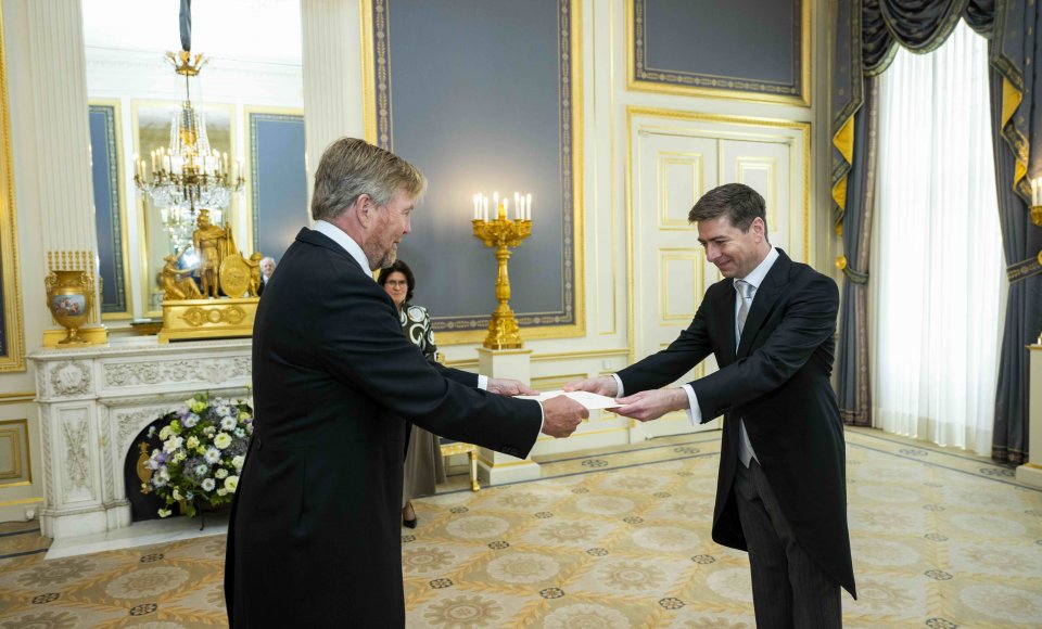 Lietuvos ambasadorius Nyderlanduose įteikė skiriamuosius raštus Nyderlandų monarchui