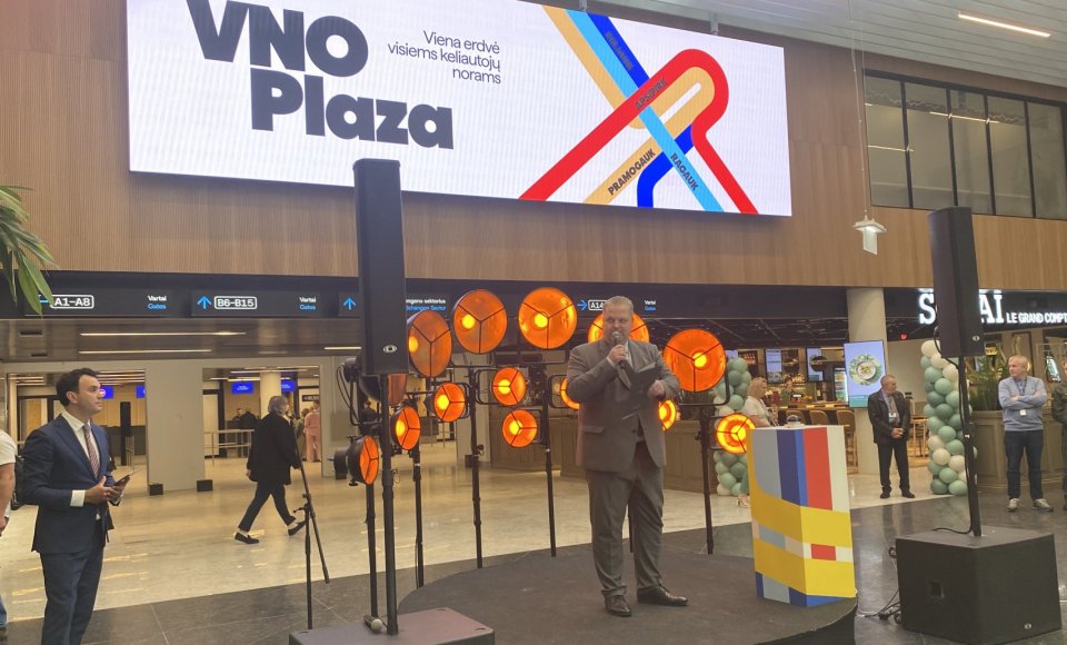 Viceministras T. Valys dalyvavo rekonstruoto Vilniaus oro uosto išvykimo terminalo atidaryme