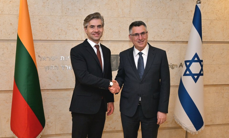 Minister Budrys in Israel: it is necessary to pursue lasting peace in the Middle East