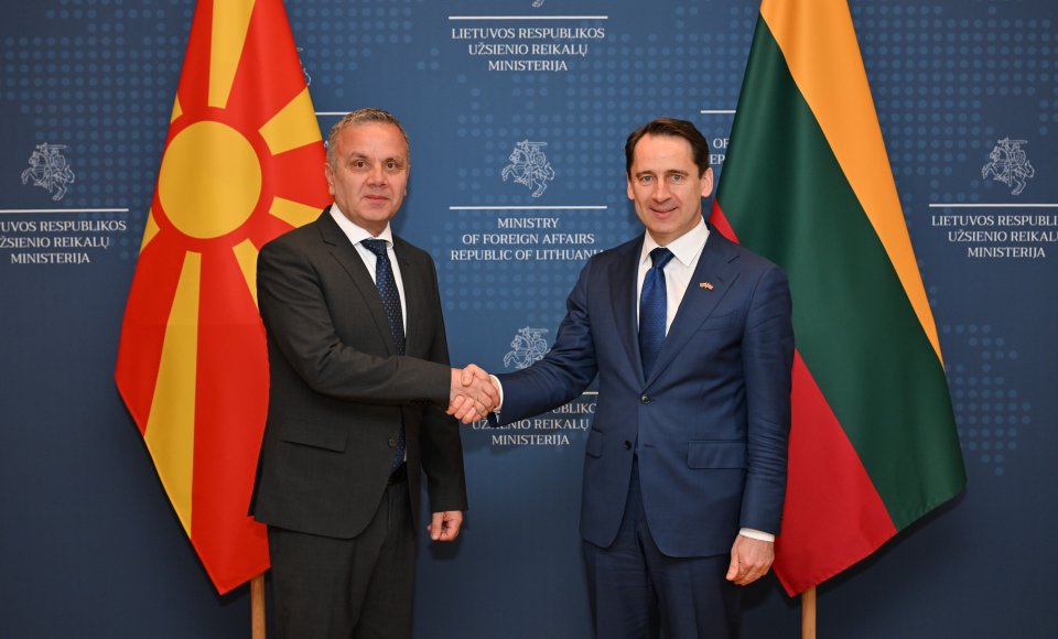 Political consultations between Lithuania and North Macedonia were held in Vilnius