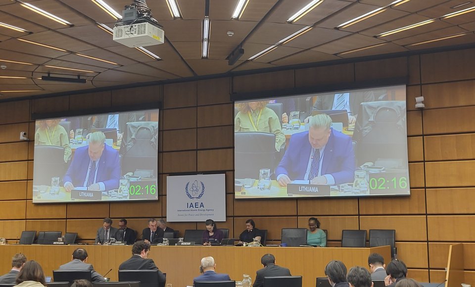 Vice-Minister Valys at the IAEA Board of Governors expressed support for Ukraine, highlighted the problems of the Astravets NPP
