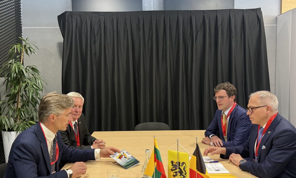 In Gdansk, Budrys discussed strengthening the partnership between Lithuania and Flanders, and...