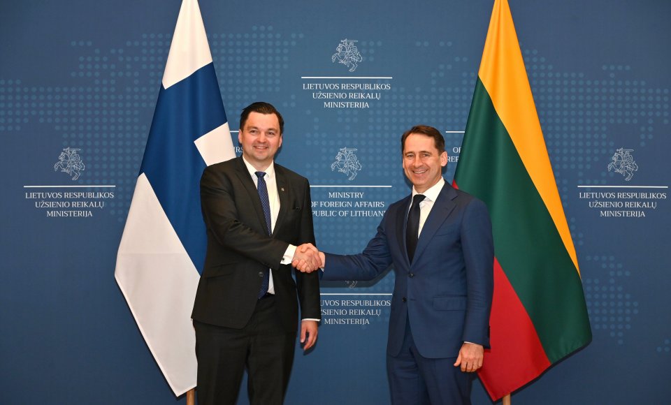 Vice-Minister Mitkus and his Finnish counterpart discussed the priorities of Lithuania's Presidency of the Council of the EU: security, competitiveness, and resilience