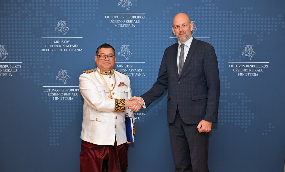 Political Director of the Ministry of Foreign Affairs met with the newly appointed Cambodian ambassador to Lithuania