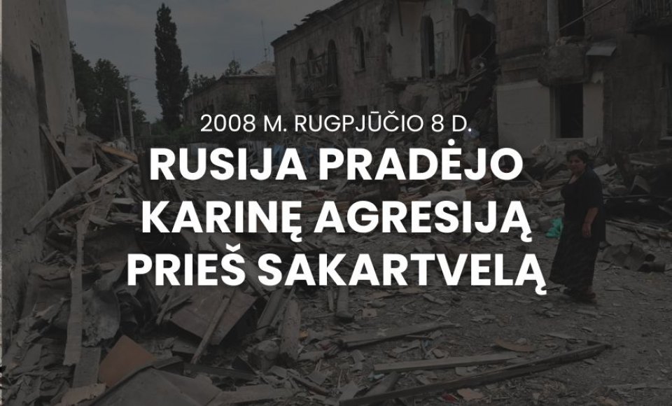 URM pareiškimas minint 18-ąsias Rusijos karinės agresijos prieš Sakartvelą metines