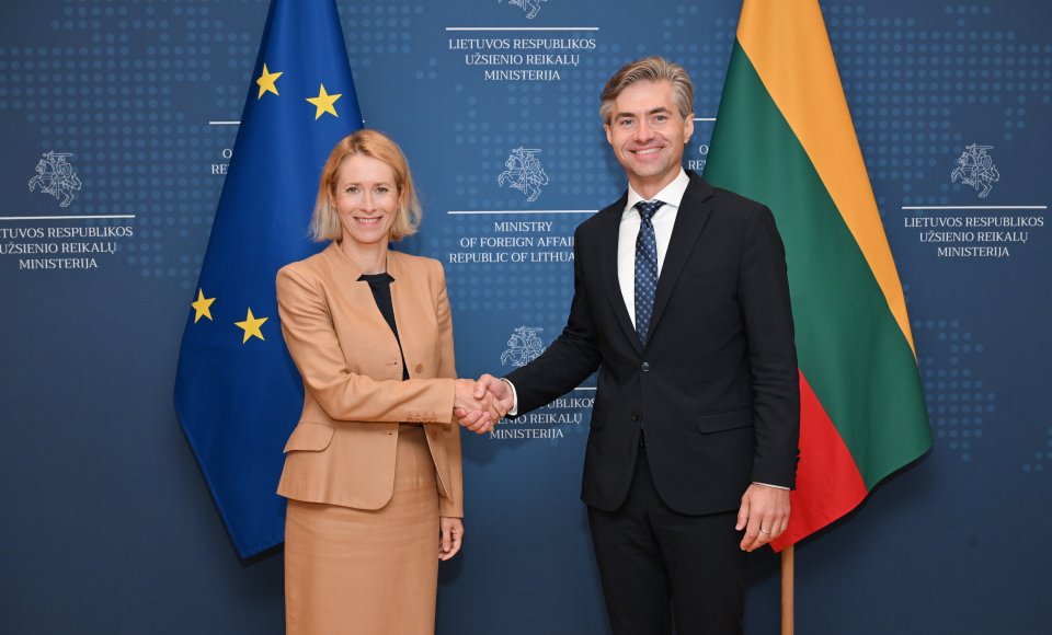 Su K. Kallas Vilniuje susitikęs K. Budrys: Europa privalo prisiimti didesnę atsakomybę už savo saugumą ir atsparumą