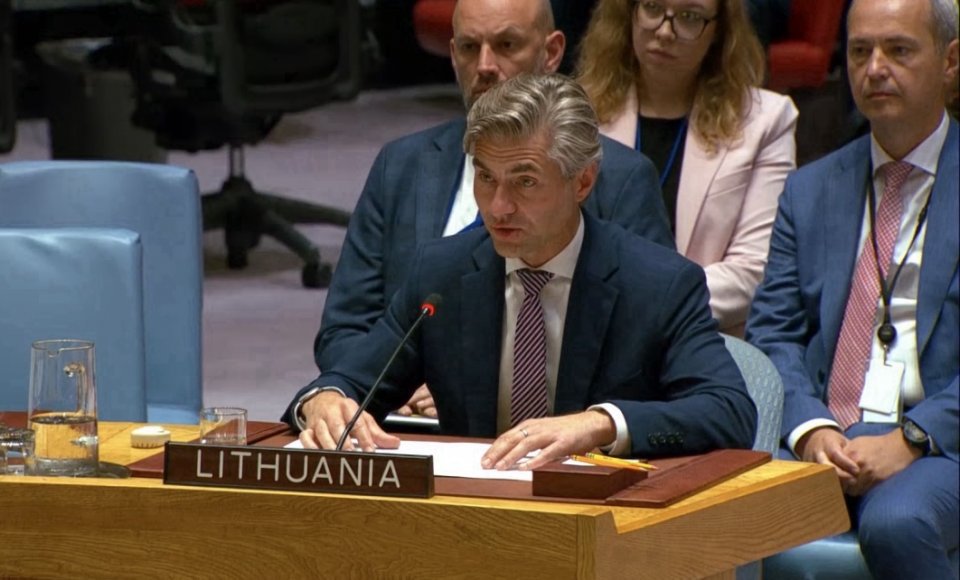 Ministras K. Budrys JT Saugumo Taryboje: Baltijos valstybės ragina Rusiją nutraukti karą prieš...