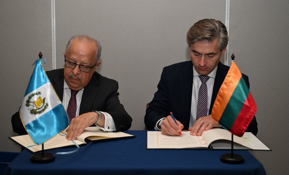 Budrys meets with Guatemala’s Foreign Minister in New York