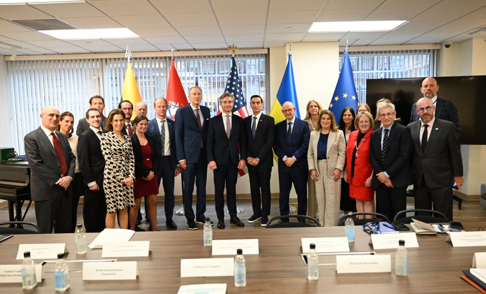 Minister Budrys discusses implementation of the action plan to combat antisemitism with representatives of U.S. Jewish organizations in New York  