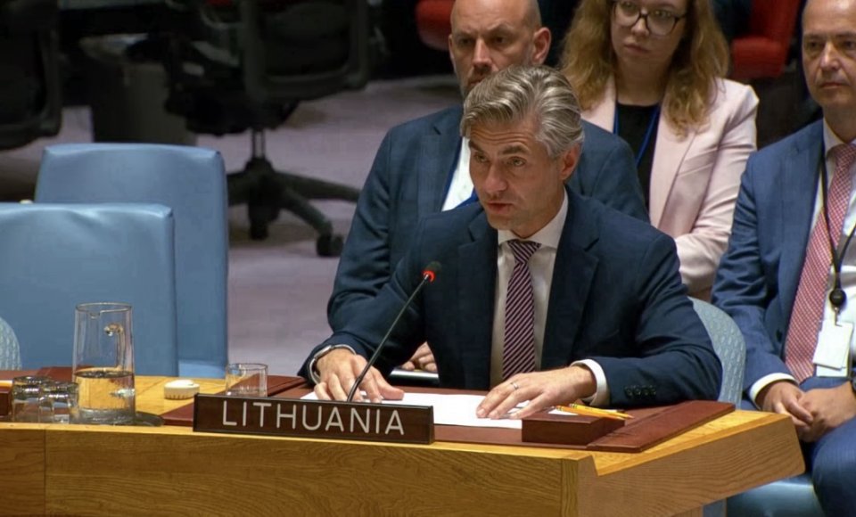Minister Budrys at the UN Security Council: Baltic states call on Russia to end war against Ukraine