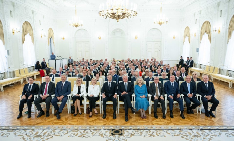 K. Budrys Vilniuje susirinkusiems ambasadoriams: Lietuvos diplomatijos prioritetai – saugumas, Ukraina ir pirmininkavimas ES Tarybai