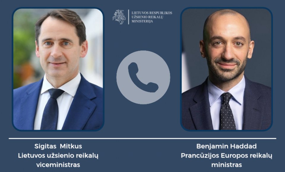 Viceministras S. Mitkus Prancūzijos kolegai B. Haddadui: turime stiprinti ES pasirengimą reaguoti...