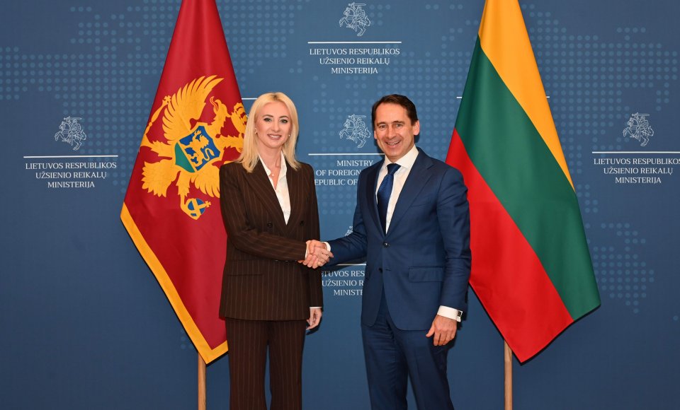 S. Mitkus su M. Gorčević aptarė Juodkalnijos pažangą siekiant narystės ES